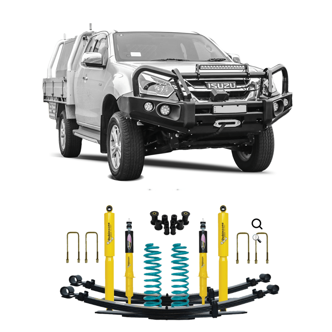 DMAX Lift kit 2 Inch Suits 2012 - 2020 |  Dobinsons Twin Tube Nitro Gas - Suspension 4x4