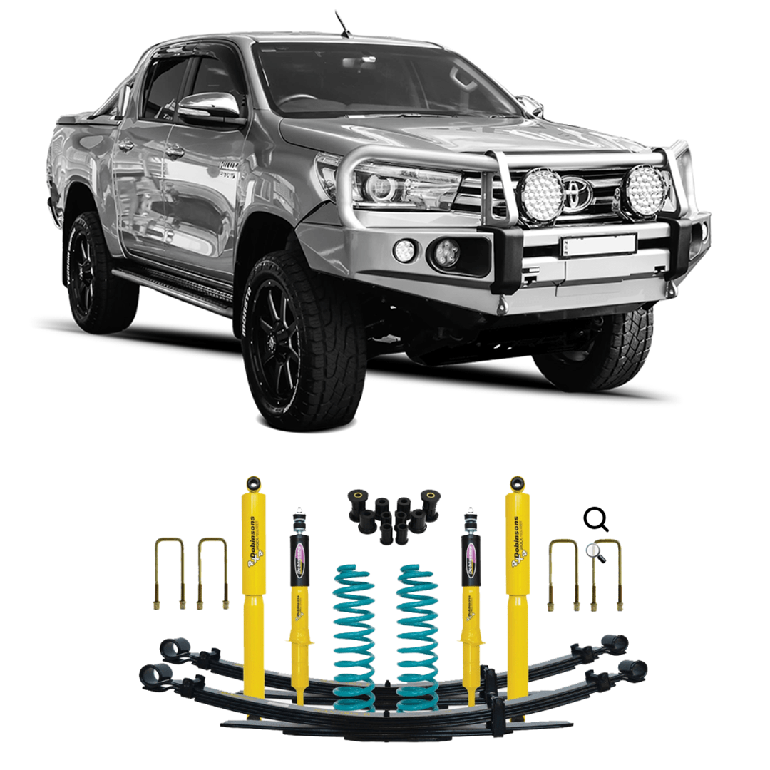 N80 Hilux Lift Kit 50mm | Dobinsons Twin Tube Nitro Gas - Suspension 4x4