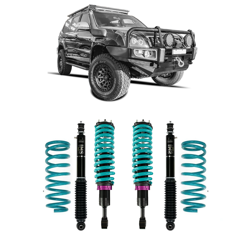 Prado 120 Series Suspension Kit 45 - 60mm | Dobinsons IMS Montube IFP