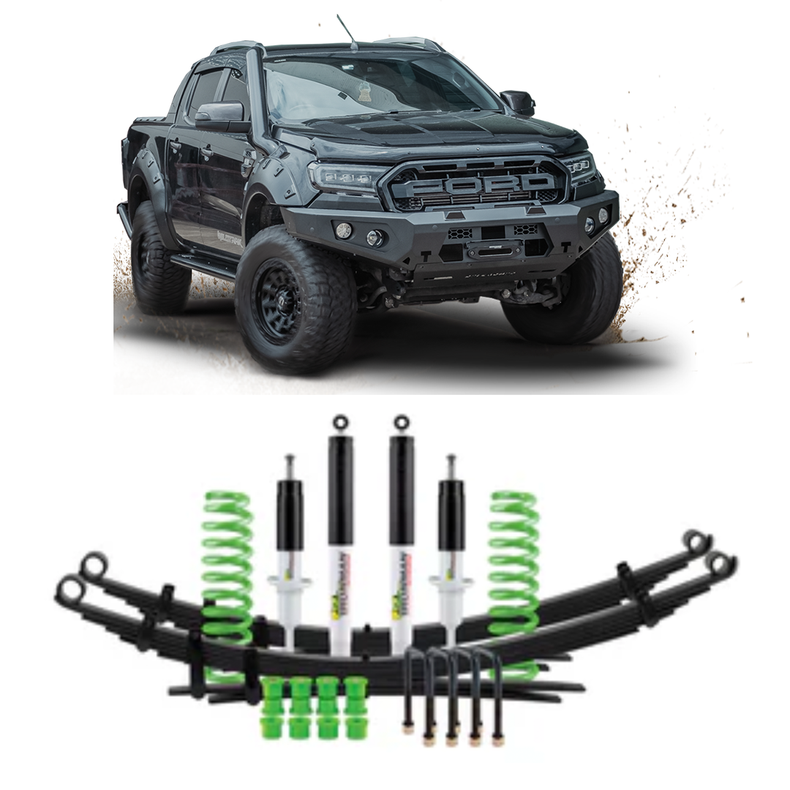 Ford Ranger Lift Kit 50mm Suits PX1 PX2 Ranger | Ironman Nitro Gas