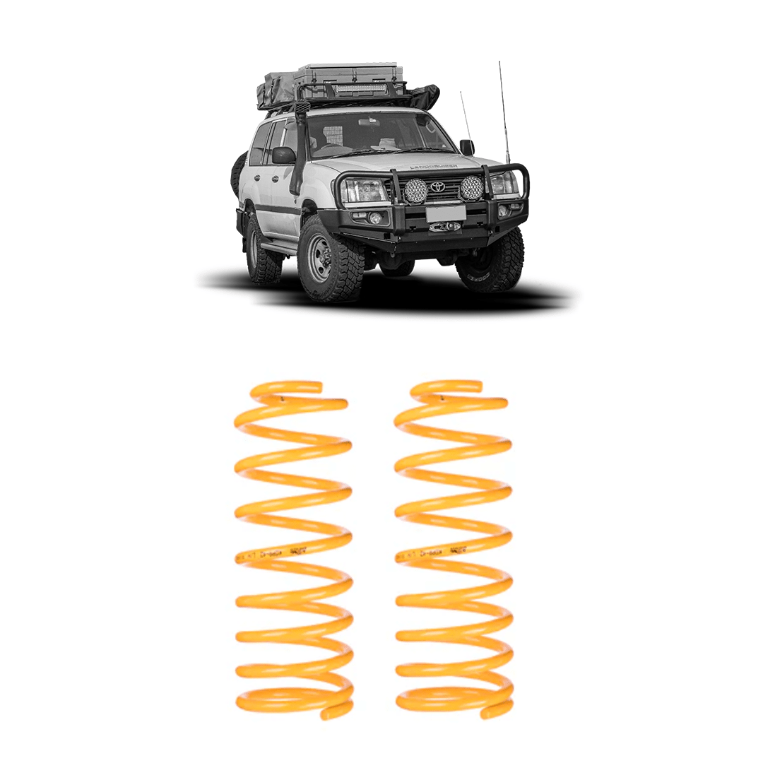 105 Series Rear Suspension Kings Coil Springs (Pair) - Suits 105 Series Landcruiser - Suspension 4x4