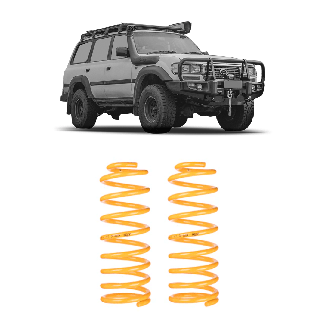 80 Series Rear Suspension Kings Coil Springs (Pair) - Suits 80 Series Landcruiser - Suspension 4x4