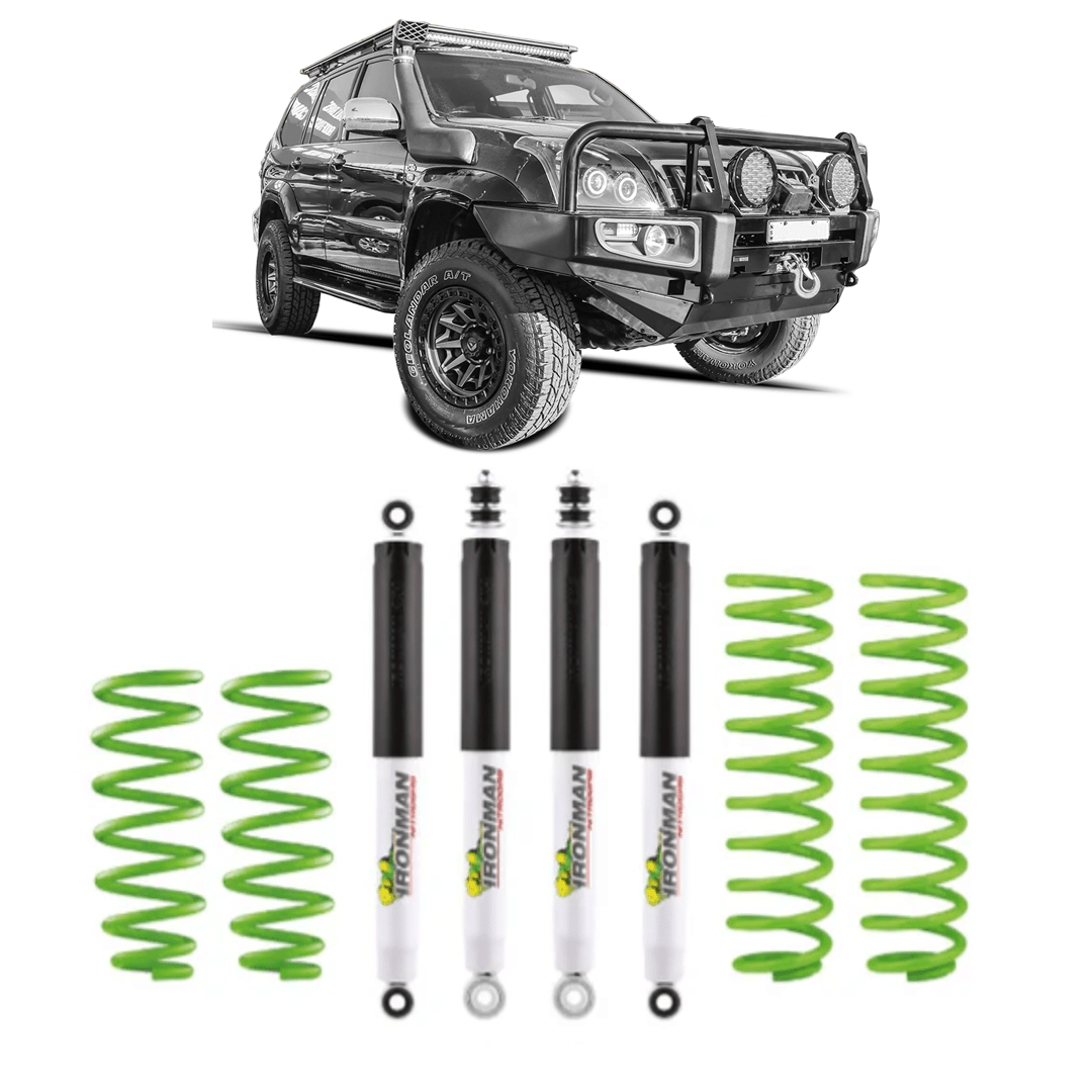 Prado 120 Series Suspension Kit 50mm | Ironman Nitro Gas - Suspension 4x4